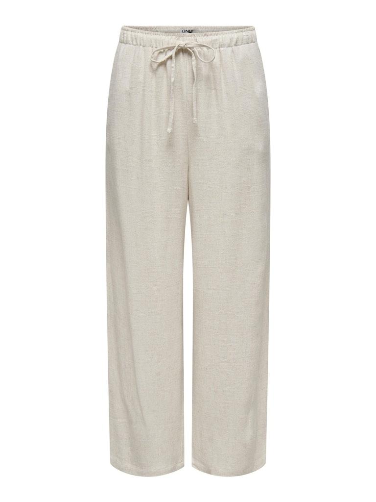 ONLSIESTA MW PULL-UP LINEN BL PNT N