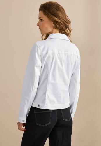 Jeansjacke mit Taschen S - White