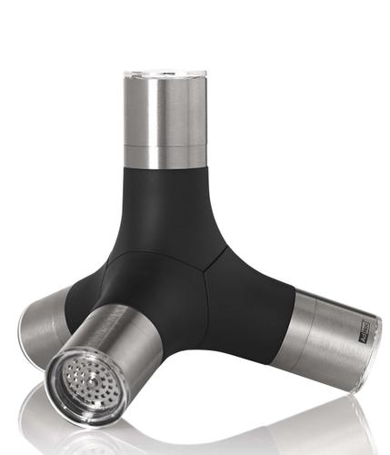 Magnetische 4in1 Mühle GIANT, für Pfeffer, Salz und Chili, Ceramic Mahlwerke CeraCut®