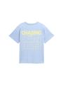 Oversize T-Shirt mit Print 176 Oversized Fit - Soft Blue