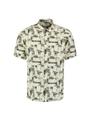 Shirt Short Sleeve Allover Printed XL Regular Fit - Green