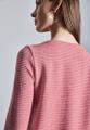 Strick-Look Strukturshirt Rosa 42
