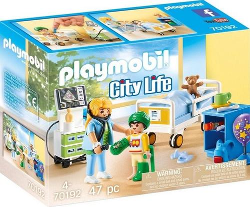 Playmobil® Playmobil® Konstruktions-Spielset »Kinderkrankenzimmer (70192), City Life«, (47 St)
