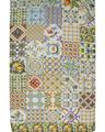 Stola XL-Seidenstola mit Mosaik-Design - vielseitig tragbar OS - True Blue