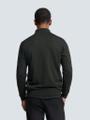 Pullover Half Zip 2 Coloured Melange Grau L