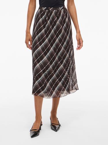 VIDALIANA KIKA HW MIDI PLISSE SKIRT/BFS 38 - Black Beauty