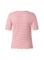 T-Shirt Rundhals 1/2 Arm Slim Fit - Lychee Red