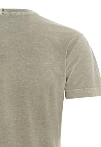Kurzarm T-Shirt aus Organic Cotton XS Regular Fit - Light Khaki