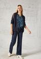 Bedruckte Bluse S - Deep Charcoal Grey