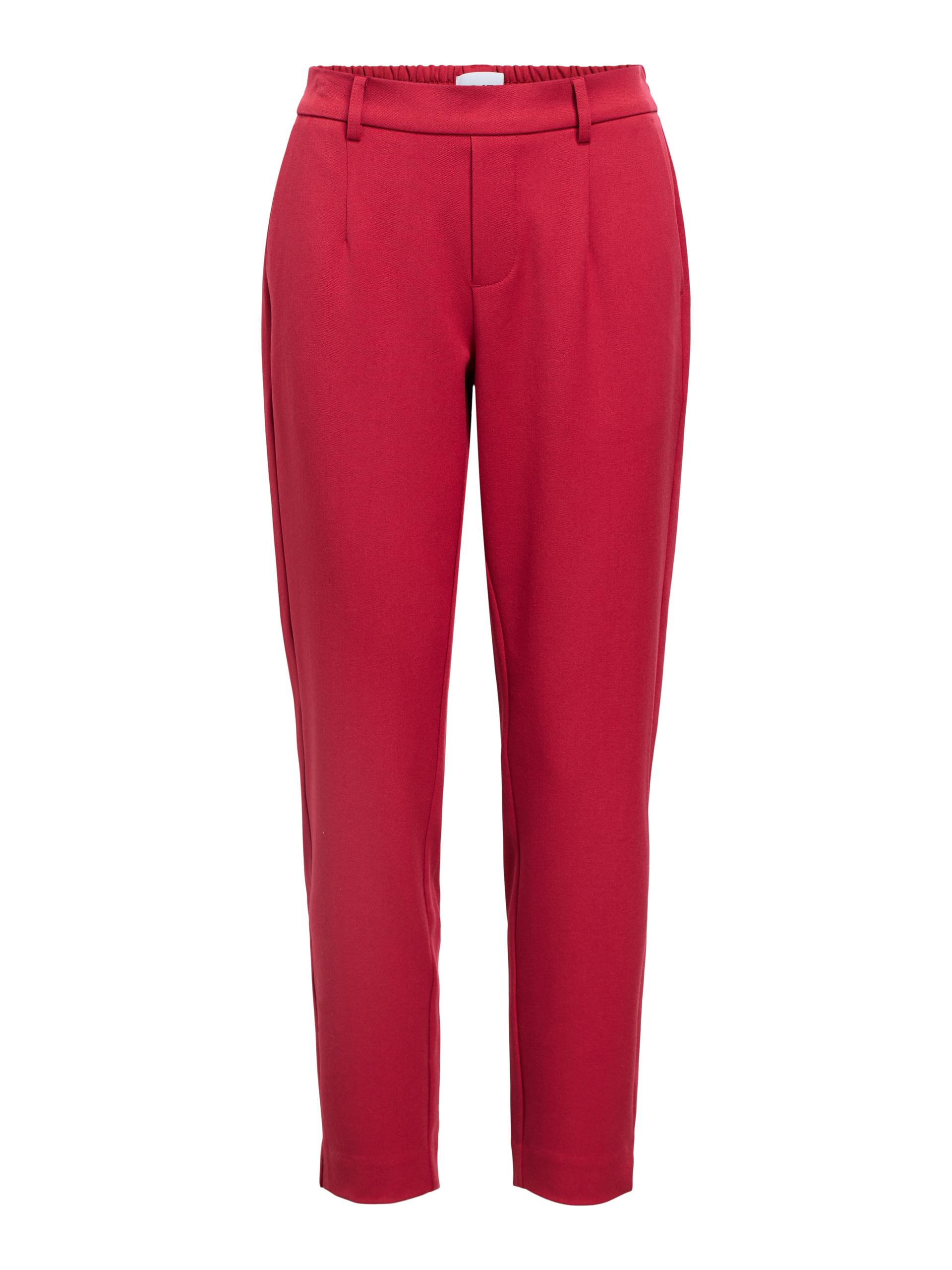 OBJLISA SLIM PANT NOOS 44 Gerade geschnitten - Karanda Red