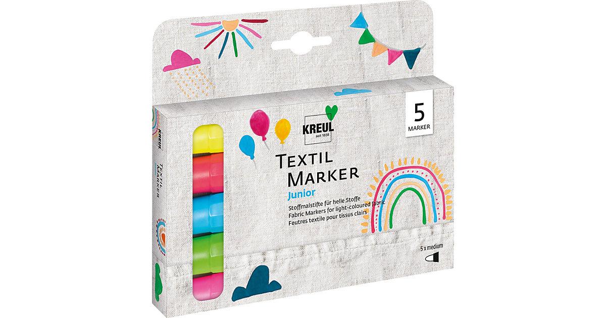 Textilmarker medium Junior, 5er Set