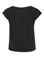 VIMODALA WATERFALL C/S TOP/PB M Locker geschnitten - Black Beauty