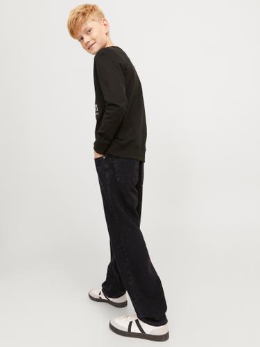 JJICHRIS JJORIGINAL SQ 041 JNR 146 Locker geschnitten - Black Denim