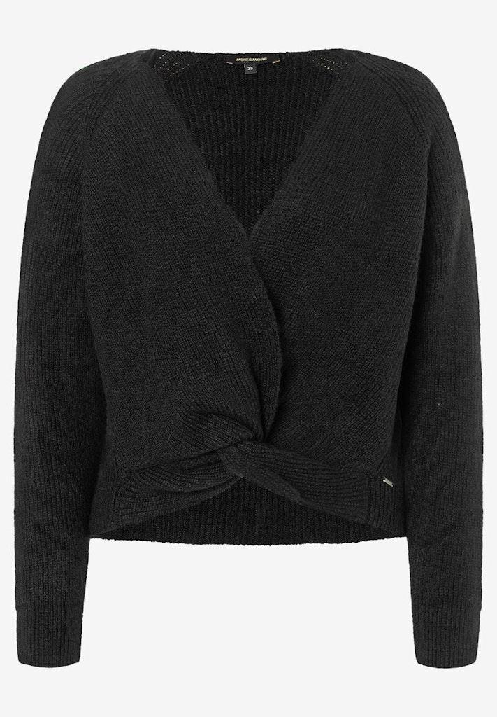 Pullover mit Knotendetail schwarz Herbst-Kollektion Schwarz 40