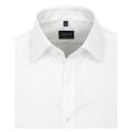 Popeline Hemd uni 001420 44 Body Fit - Weiss