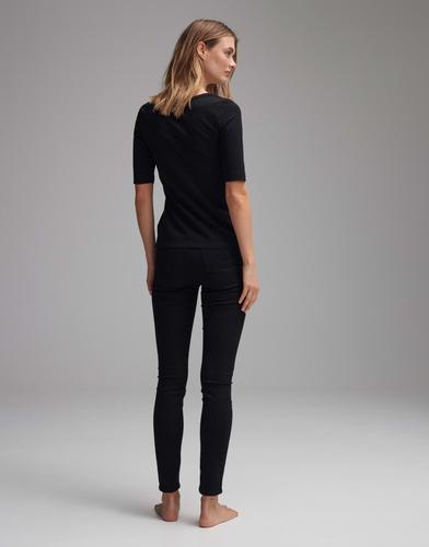OPUS Kurzarmshirt »Daily F« im Basic-Look - Schwarz / 36