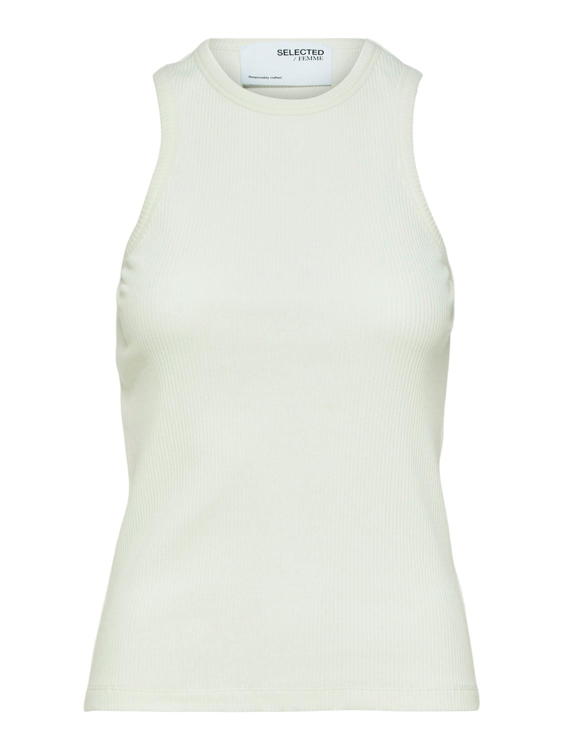 SLFANNA O-NECK TANK TOP NOOS XS Slim Fit - Snow White