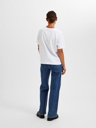 SLFESSENTIAL SS BOXY TEE NOOS Weiß S