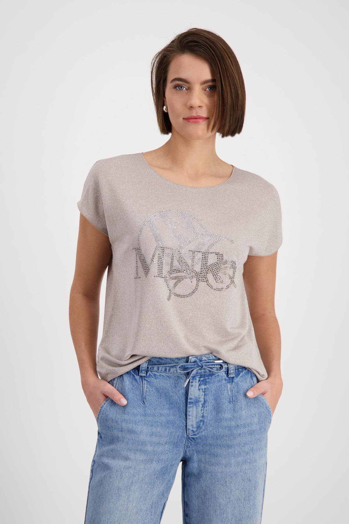 Shirt mit Cap-Print 42 - Warm Sand