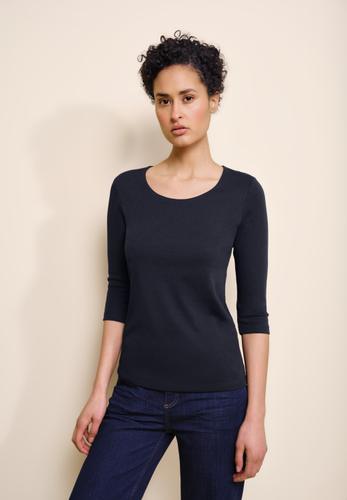 Basic T-Shirt mit 3/4 Arm 38 - Deep Blue