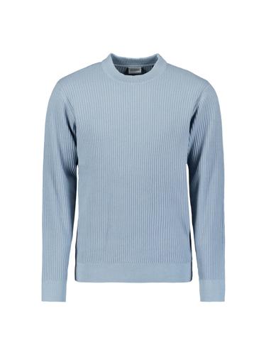 Pullover Crewneck Rib XXL Regular Fit - Dusty Blue