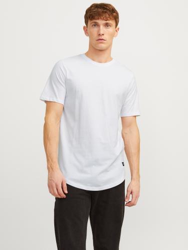 JJENOA TEE SS CREW NECK NOOS XXL Lang geschnitten - White