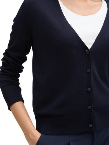 Cardigan mit V-Ausschnitt L Regular Fit - Sky Captain Blue