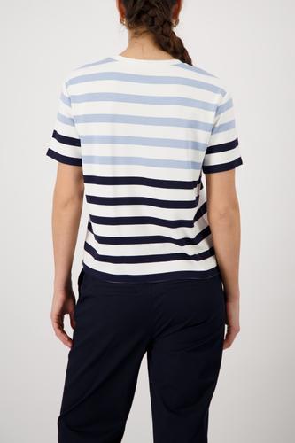 T-Shirt mit Streifen 38 - Marine Ringel