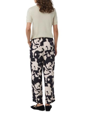 Hose Blau, Beige 36