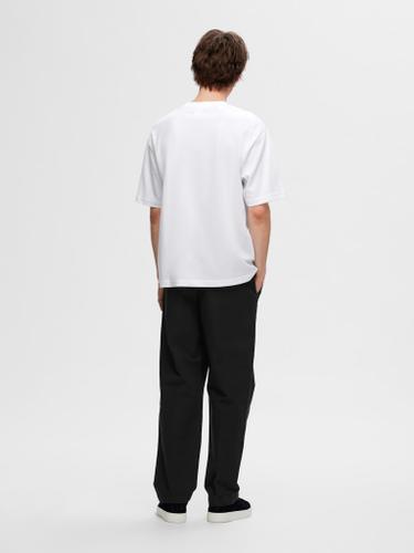 SLHLOOSEOSCAR SS O-NECK TEE NOOS Weiß L