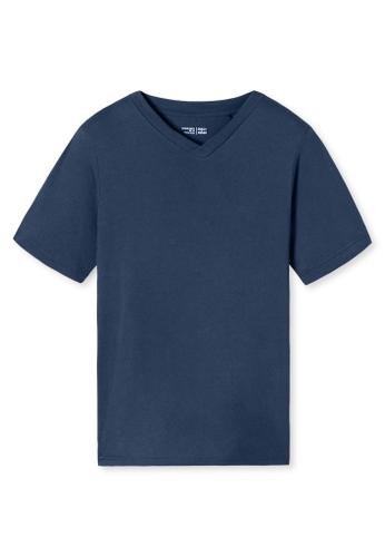 T-Shirt V-Ausschnitt Blau 52