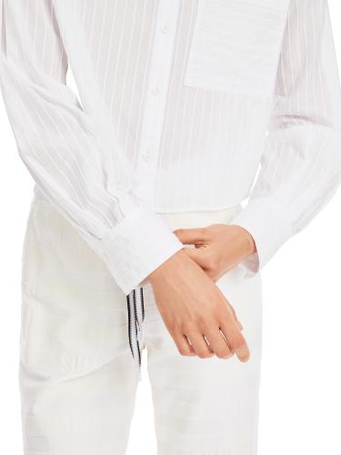 Cropped Bluse "Rethink Together" 38 - White