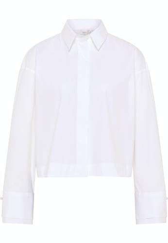 Signature Shirt Bluse Popeline Langarm Weiß 36/Langarm