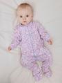 NBFNIGHTSUIT 2P ZIP FF PETIT FLOWER NOOS 50 - Pastel Lilac