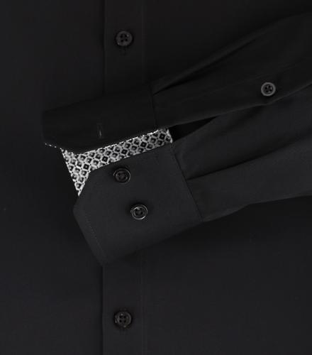 Businesshemd 38 Modern Fit - Schwarz