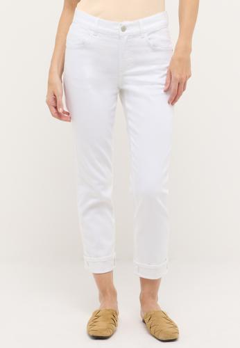 3508109-70 DARLEEN TURN UP 42/28 7/8 STRAIGHT FIT - White