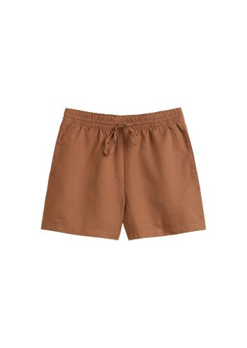Schlupf-Shorts relaxed L Relaxed Fit - Melted Chocolate