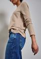 Shirt mit Raffungen Beige 42