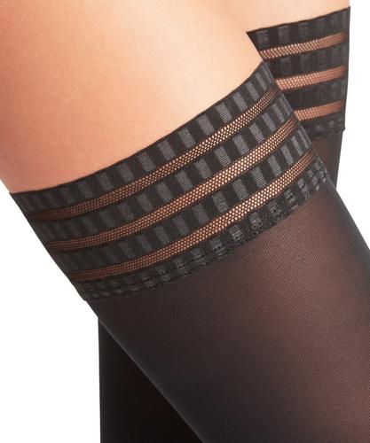 FALKE Pure Matt 50 DEN Damen 8.5-9 - Black