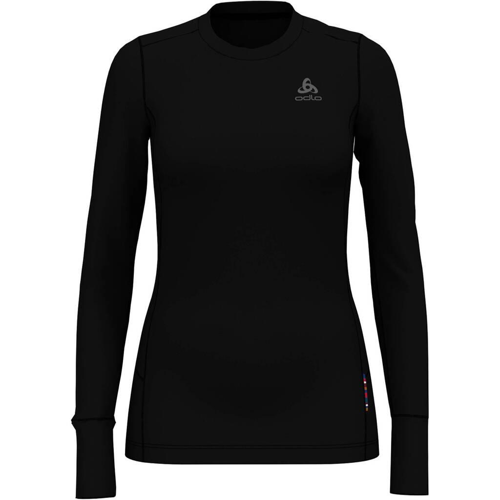 ODLO Damen Langarm Shirt BL TOP crew neck l/s MERINO 200 L in Weiß