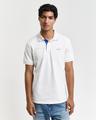 Kontrast Piqué Poloshirt L - Eggshell