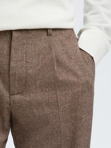 SLH-190 REG TAPERED LEROY WOOL BLND PANT XL Verjüngt - Demitasse