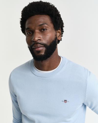 Classic Rundhalspullover aus Baumwolle XXXL - Fresh Blue