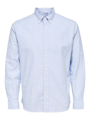 SLHREGRICK-OX SHIRT LS NOOS Blau S