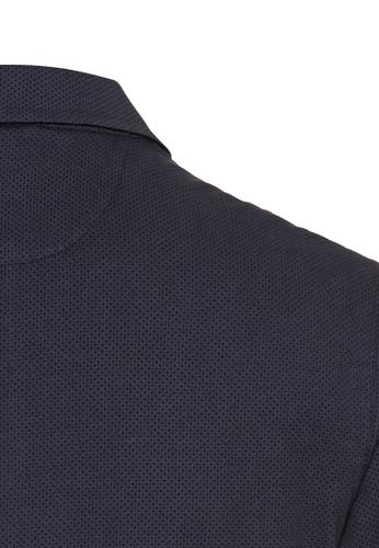 Kurzarm Poloshirt aus reiner Baumwolle Blau XL