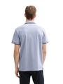 Piqué Poloshirt mit Stretch L Regular Fit - Dove Blue White Two Tone Pique