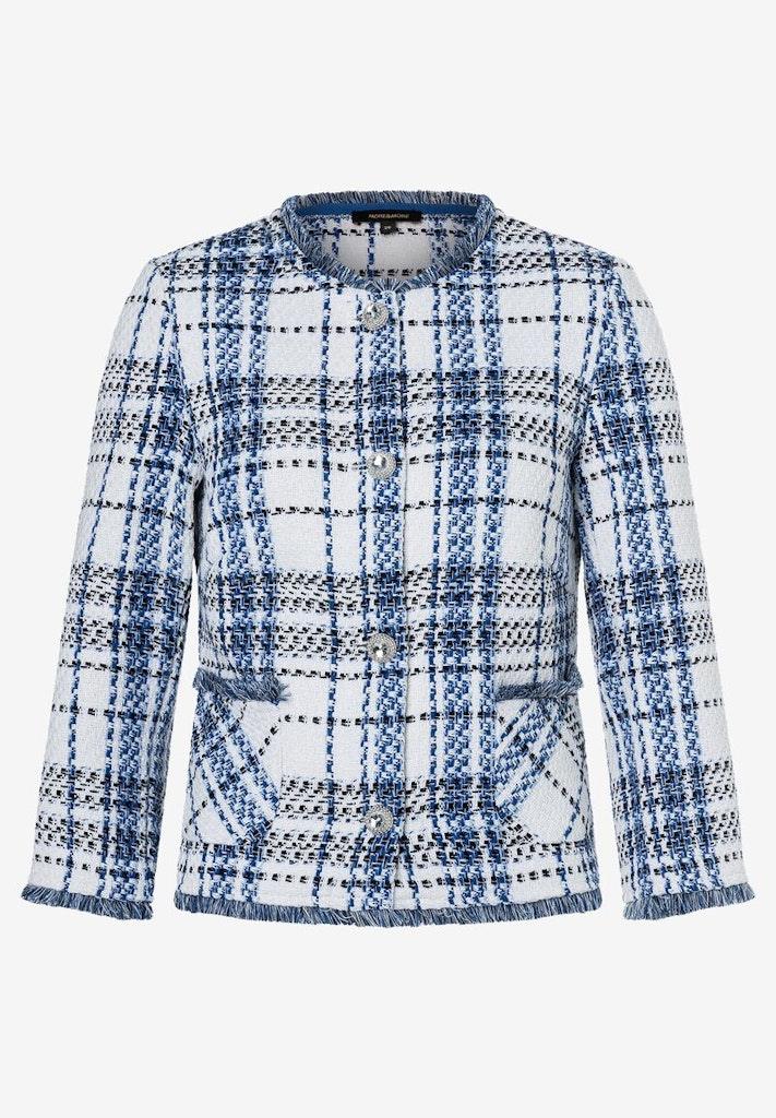Bouclé Jacke kariert Frühjahrs-Kollektion Mehrfarbig 36
