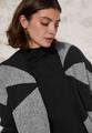 Gemusterte Strickjacke L - Black