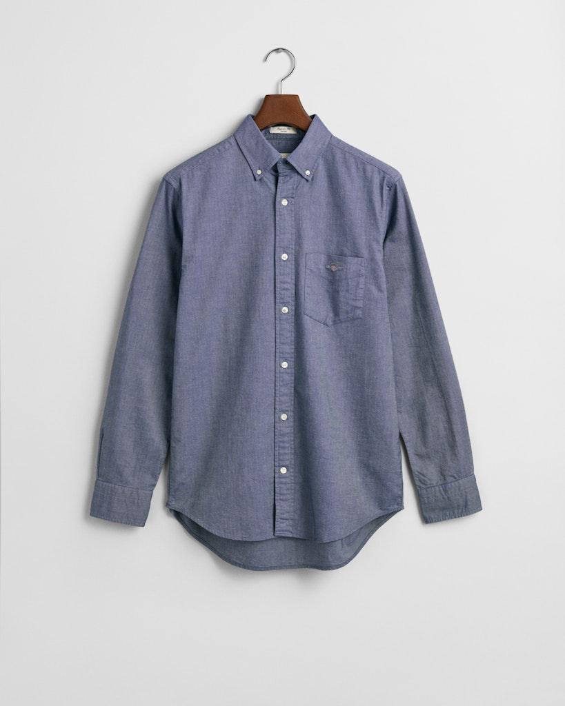 Regular Fit Classic Oxford-Hemd Blau L