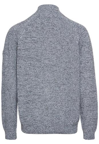 Strickjacke aus Baumwolle Blau XL